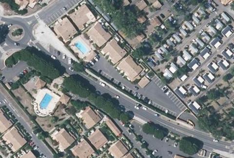 Vue aérienne du Camping la Plage et Bord de Mer à Vendres