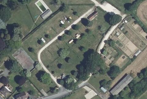 Vue aérienne du Camping la Potinière à Écueillé