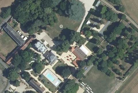 Vue aérienne du Camping la Rolandiere à Trogues