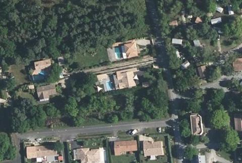 Vue aérienne du Camping la Rotonde le Village Western à Hourtin