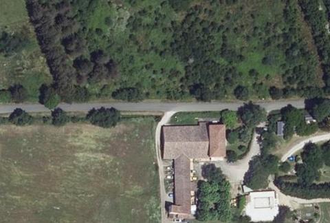 Vue aérienne du Camping la Tisarne à Campsas