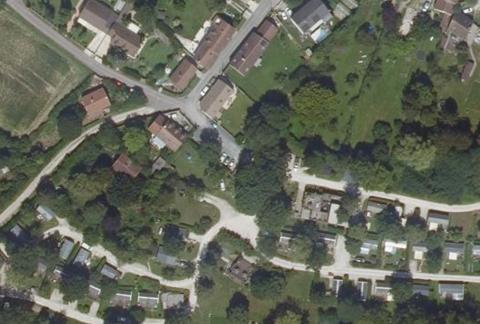 Vue aérienne du Camping la Vallée des Tamaris à Courpalay