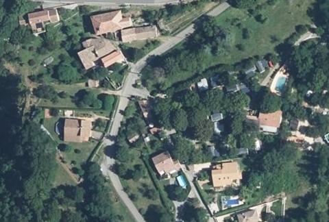Vue aérienne du Camping le Barutel à Meyras
