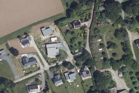 Vue aérienne du Camping le Bonheur Côté Pré à Plonéour-Lanvern