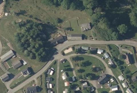 Vue aérienne du Camping le Bosquet à Bun