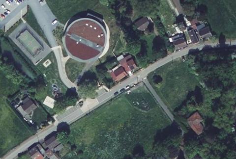 Vue aérienne du Camping le Camp des Roses à Aubers