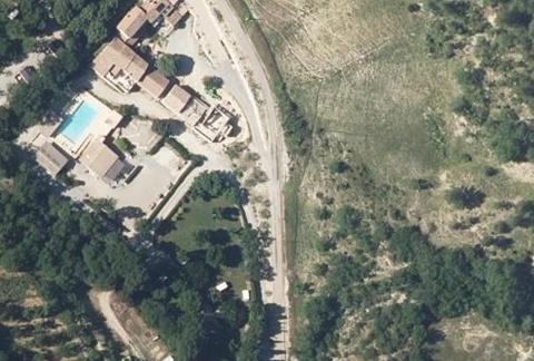 Vue aérienne du Camping le Chambron à Condorcet