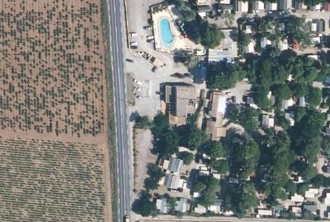 Vue aérienne du Camping le Clos Fleuri à Vic-la-Gardiole