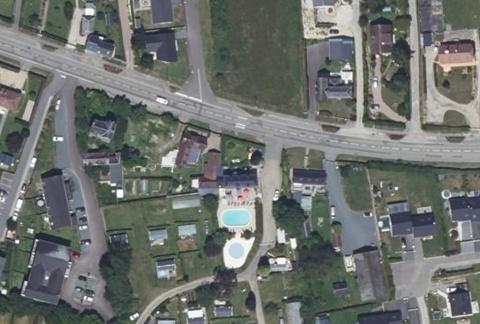 Vue aérienne du Camping le Clos Normand à Bourg-Achard