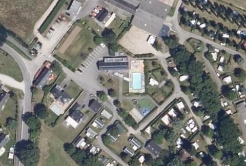 Vue aérienne du Camping le Diben à Larmor-Baden