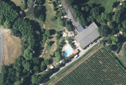 Vue aérienne du Camping le Domaine d’Esperbasque à Salies-de-Béarn