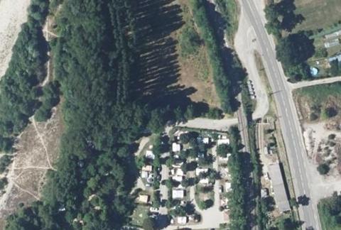 Vue aérienne du Camping le Glandasse à Die