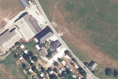 Vue aérienne du Camping le Meyrieux à La Biolle