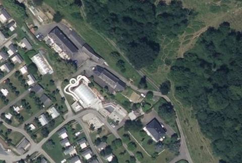 Vue aérienne du Camping le Monlôo à Bagnères-de-Bigorre