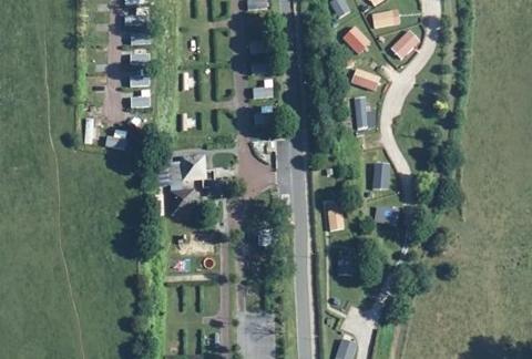 Vue aérienne du Camping le Mont Joli Bois à Criel-sur-Mer