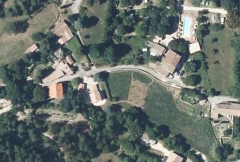 Vue aérienne du Camping le Moulin à La Motte-Chalancon