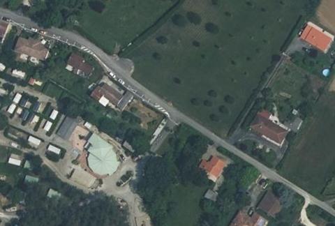Vue aérienne du Camping le Pardaillan à Gondrin
