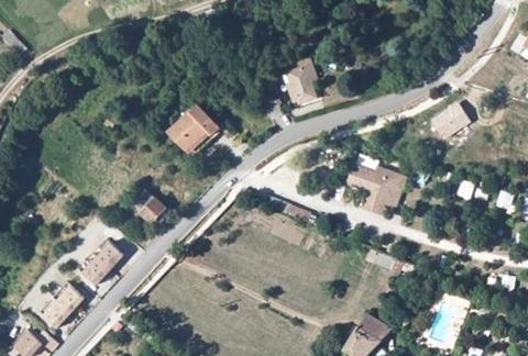 Vue aérienne du Camping le Riou Merle à Die