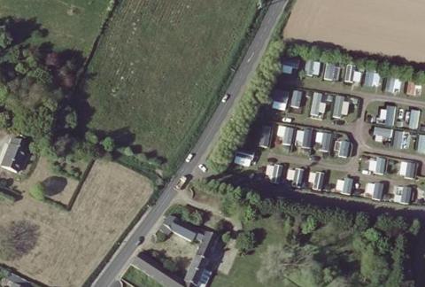 Vue aérienne du Camping le Rivage à Quettehou