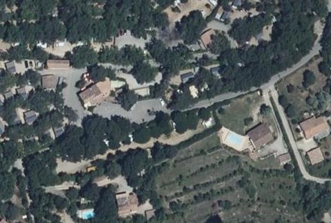 Vue aérienne du Camping le Soleil à Esparron-de-Verdon
