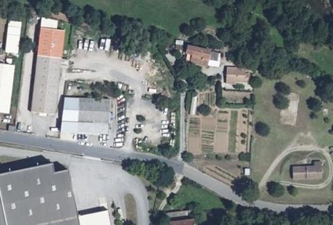 Vue aérienne du Camping le Val de l’Arre à Le Vigan