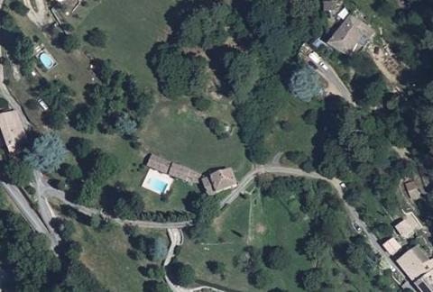 Vue aérienne du Camping le Verdier à Saumane