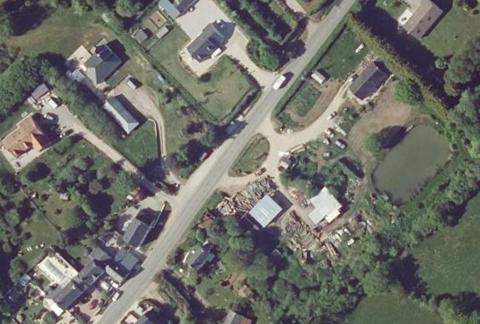 Vue aérienne du Camping le Vieux Fort à Portbail