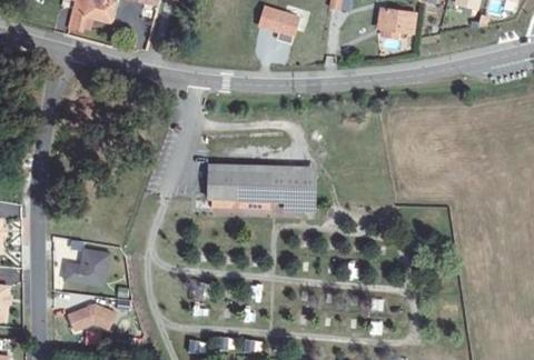 Vue aérienne du Camping le Vieux Platane à Narrosse