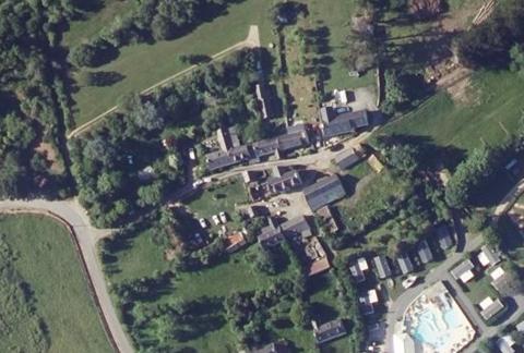 Vue aérienne du Camping les Bruyères à Crozon