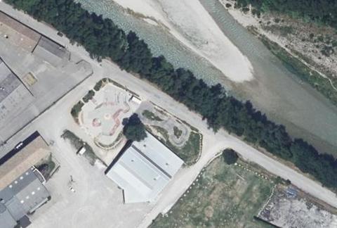Vue aérienne du Camping les Clorinthes à Crest