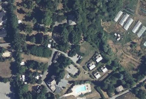 Vue aérienne du Camping les Deux Bois à Baratier