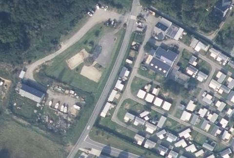 Vue aérienne du Camping les Genêts à Cancale