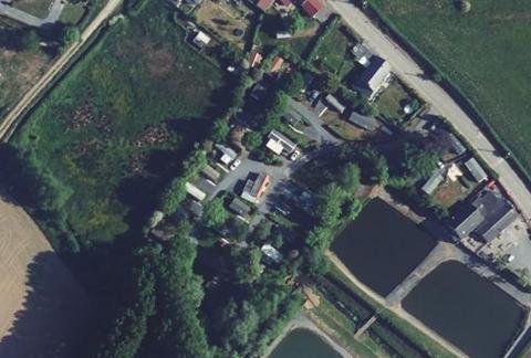 Vue aérienne du Camping les Nénuphars à Taisnières-sur-Hon