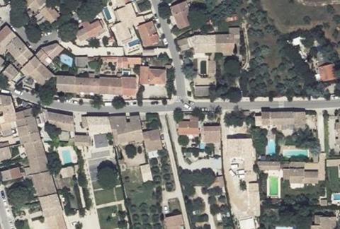 Vue aérienne du Camping les Oliviers à Eygalières