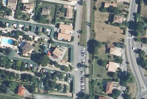 Vue aérienne du Camping les Paillotes à Ruoms