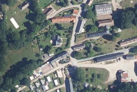 Vue aérienne du Camping les Pommiers à Sotteville-sur-Mer