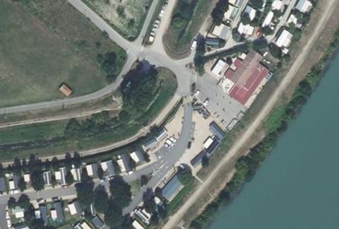 Vue aérienne du Camping les Rives de Condrieu à Condrieu