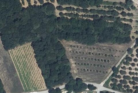 Vue aérienne du Camping les Truffières à Grignan