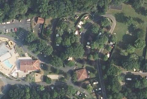 Vue aérienne du Camping Lou P’Tit Poun à Saint-Martin-de-Seignanx