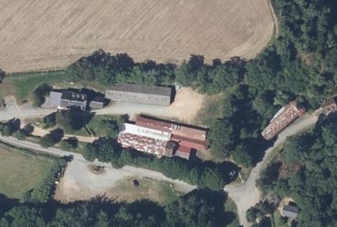 Vue aérienne du Camping Moulin de Piot à Chéniers