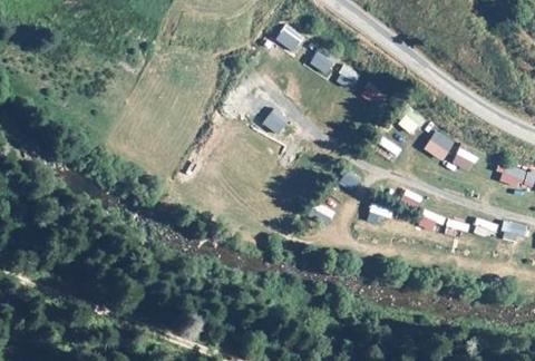 Vue aérienne du Camping Moulin du Rayol à Lavillatte