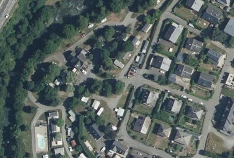 Vue aérienne du Camping Municipal d’Arreau à Arreau
