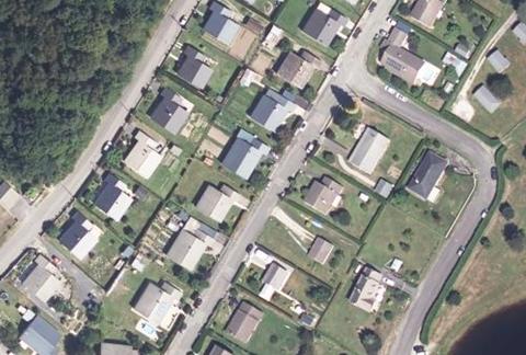Vue aérienne du Camping Municipal de Saint Privat à Saint-Privat