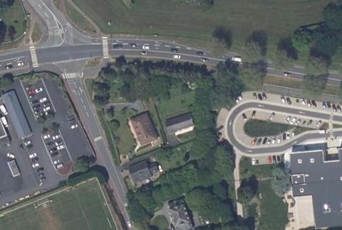 Vue aérienne du Camping Municipal des Bords de l’Aure à Bayeux