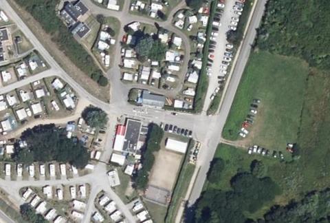 Vue aérienne du Camping Municipal la Falaise à Locmariaquer