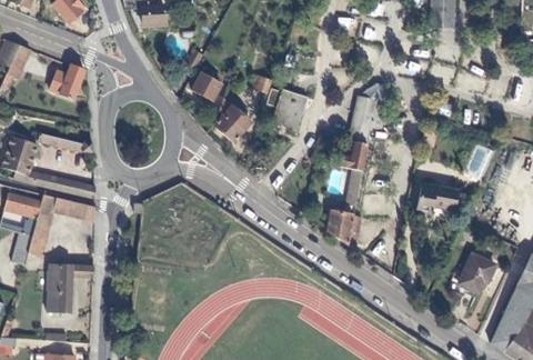 Vue aérienne du Camping Municipal les Cent Vignes à Beaune