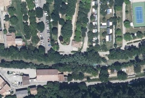 Vue aérienne du Camping Municipal les Chaussières à Châtillon-en-Diois