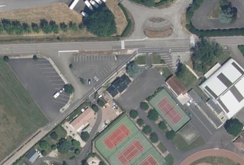 Vue aérienne du Camping Municipal les Confluents à Migennes