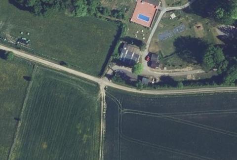 Vue aérienne du Camping Natura à Beaurieux