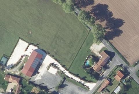 Vue aérienne du Camping Paradis Aubeterre sur Dronne à Laprade